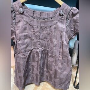 Elegant Mauve Button-Detail Blouse